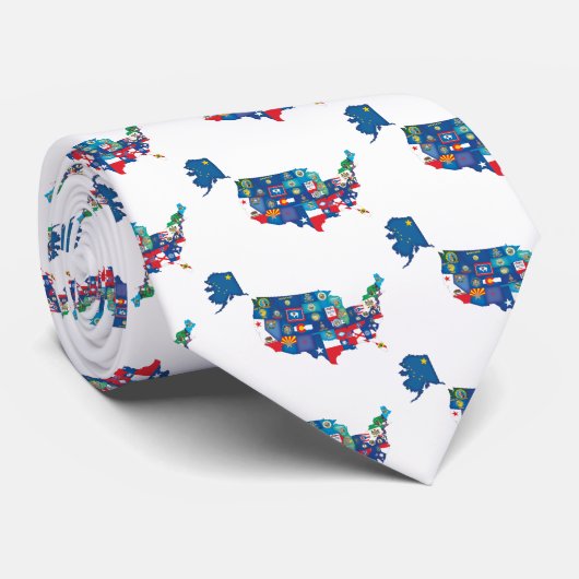 米国州 ネクタイ (ロール)