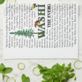 米国州-ワシントン州--の台所タオル キッチンタオル (折り畳み)