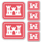 米国工兵団DOD軍隊 シール (正面)