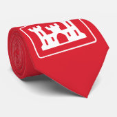 米国工兵団DOD軍隊 ネクタイ (ロール)