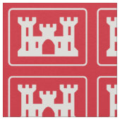 米国工兵団DOD軍隊 ファブリック (クローズアップ)