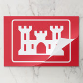 米国工兵団DOD軍隊 ペーパーパッド (折り畳み)