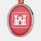 米国工兵団DOD軍隊 メタルオーナメント (左)