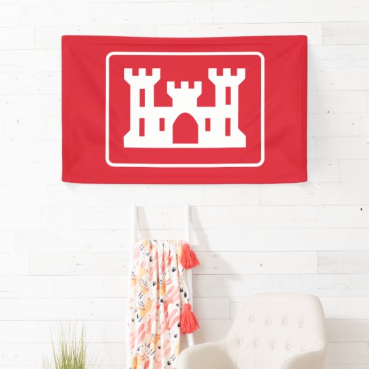 米国工兵団DOD軍隊 横断幕 (インサイチュ)