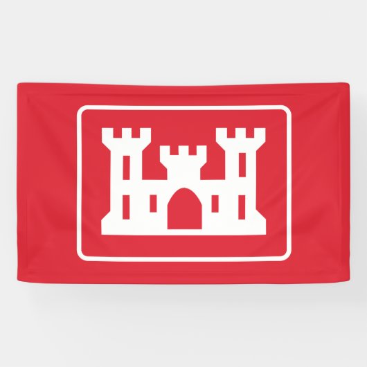 米国工兵団DOD軍隊 横断幕 (横)