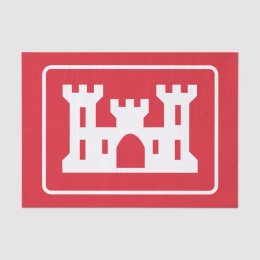 米国工兵団DOD軍隊 薄葉紙 (正面)