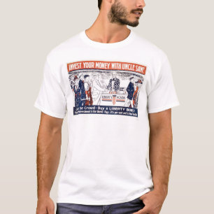 米国市民が付いているあなたのお金を投資して下さい Tシャツ