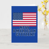 米国市民の新しい贈り物とTシャツ カード (黄色い花)