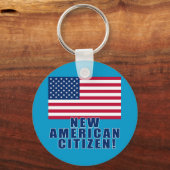 米国市民の新しい贈り物とTシャツ キーホルダー (正面)