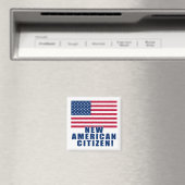 米国市民の新しい贈り物とTシャツ マグネット (インサイチュ (食洗機))