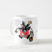 米国市民の10のより多くの年のマグ コーヒーマグカップ (正面左)