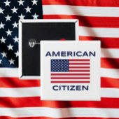 米国市民はっきりした国旗のボタン 缶バッジ