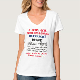 米国市民アンチ地球市民 Tシャツ