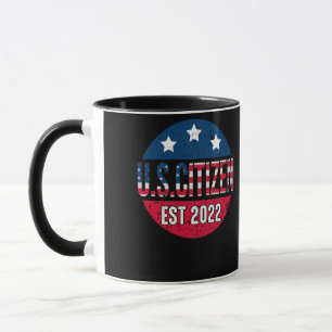 米国市民エスト2022米国移民 マグカップ