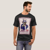 米国市民オバマのTシャツ Tシャツ (正面フル)