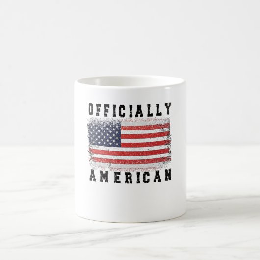 米国市民ギフト誇りを持った米国市民権USA コーヒーマグカップ (中央)