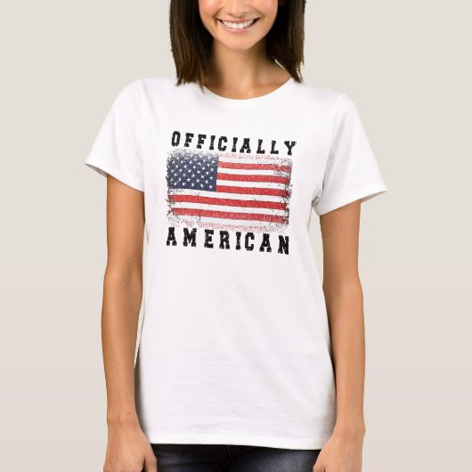 米国市民ギフト誇りを持った米国市民権USA Tシャツ (正面)