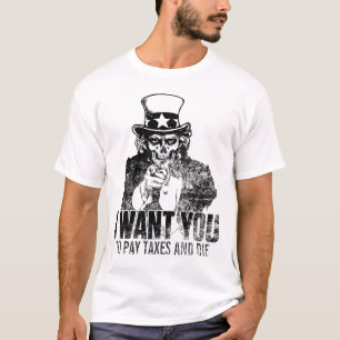 米国市民スカルのワイシャツ Tシャツ