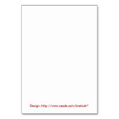 米国市民テーブルの座席表 テーブルナンバー (裏面)