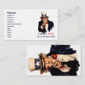 米国市民パーソナライズな名刺 名刺 (正面/裏面)