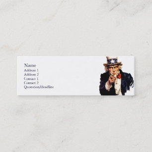 米国市民プロフィールカード スキニー名刺