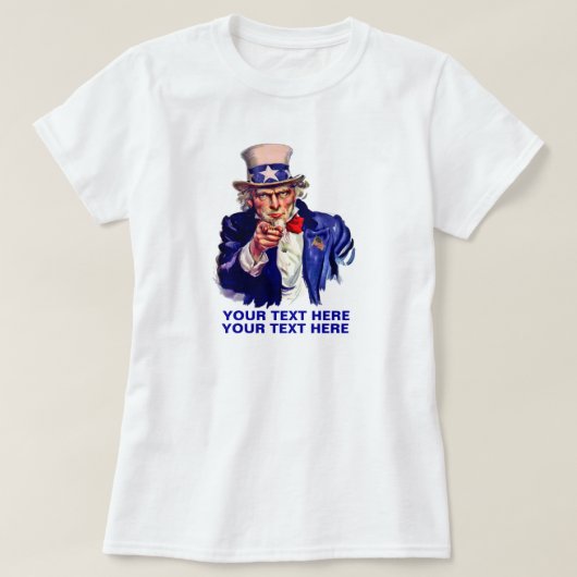 米国市民個人化して下さい Tシャツ (デザイン正面)