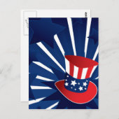 米国市民帽子 ポストカード (正面/裏面)