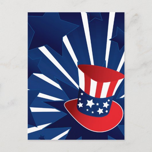 米国市民帽子 ポストカード (正面)