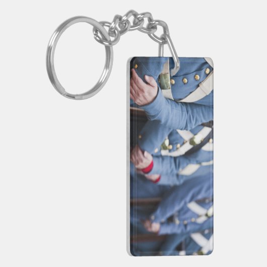 米国市民戦争時代の海兵隊員、軍隊 キーホルダー (正面左)