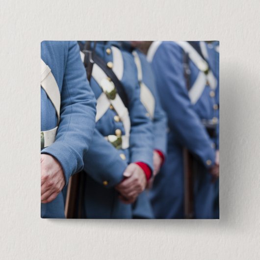 米国市民戦争時代の海兵隊員、軍隊 缶バッジ (正面)