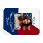 米国市民権が付与されたカスタム写真 マグネット (横)