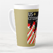 米国市民権の付与 カフェラテマグ (左アングル)