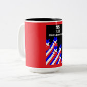 米国市民権の付与 ツートーンマグカップ (正面左)