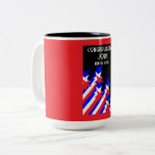 米国市民権の付与 ツートーンマグカップ (正面左)