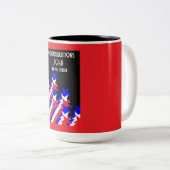 米国市民権の付与 ツートーンマグカップ (正面右)