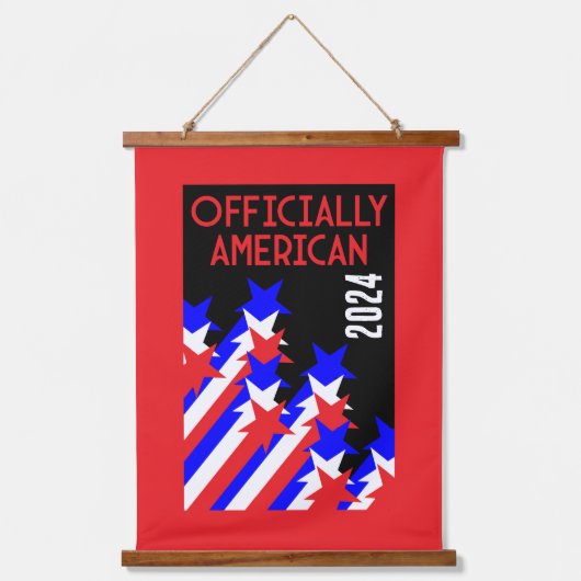米国市民権の付与 吊り下げ型タペストリー (正面)