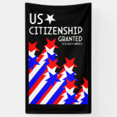 米国市民権の付与 横断幕 (縦)