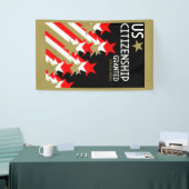 米国市民権の付与 横断幕 (トレードショー)