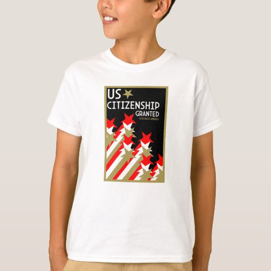 米国市民権の付与 Tシャツ (正面)