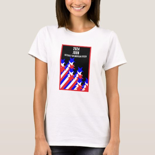 米国市民権の付与 Tシャツ (正面)