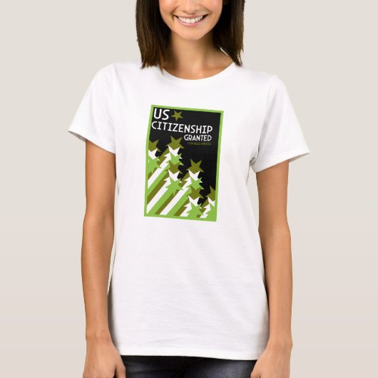 米国市民権の付与 Tシャツ (正面)