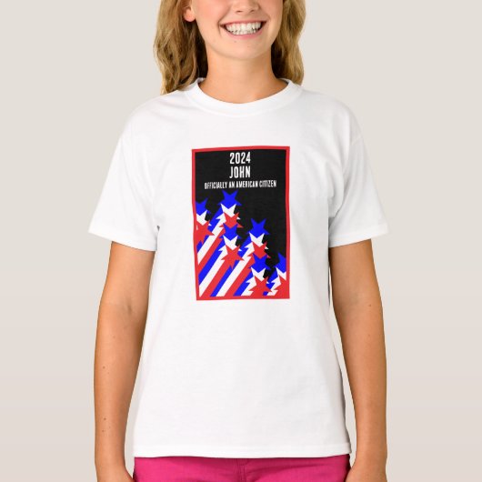 米国市民権の付与 Tシャツ (正面)