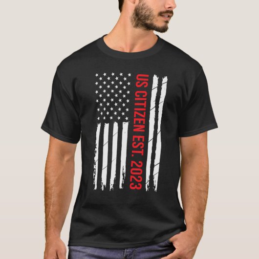 米国市民権の装飾アメリカの新しい米国市民 Tシャツ (正面)