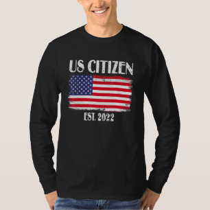 米国市民権の装飾アメリカンニューアメリカ市民 Tシャツ