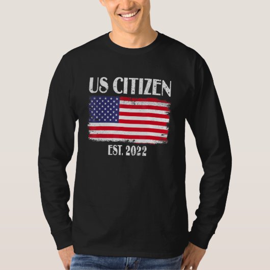 米国市民権の装飾アメリカンニューアメリカ市民 Tシャツ (正面)