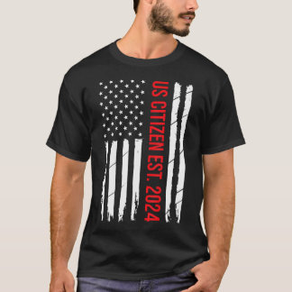 米国市民権の装飾アメリカンニューアメリカ市民 Tシャツ