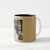 米国市民権の贈り物 ツートーンマグカップ (正面右)