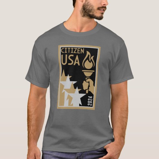 米国市民権の贈り物 Tシャツ (正面)