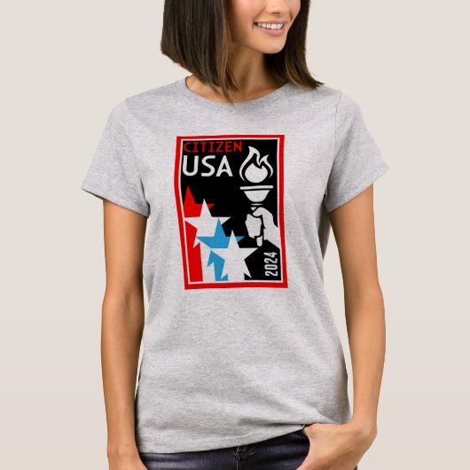 米国市民権の贈り物 Tシャツ (正面)