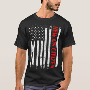 米国市民権セレモ米国旗 Tシャツ